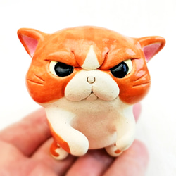 虎斑貓/筆架 Pottery Nyanko 第4張的照片