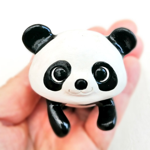 NICCOLO パンダの陶器置物 2個セット