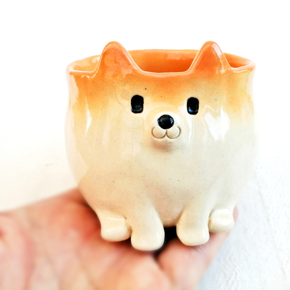 Sitting Shiba Inu 咖啡杯 Shiba Inu Pottery 第1張的照片