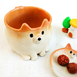 Sitting Shiba Inu 咖啡杯 Shiba Inu Pottery 第4張的照片