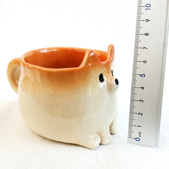 Sitting Shiba Inu 咖啡杯 Shiba Inu Pottery 第6張的照片