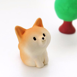 Mini Mini Sitting Shiba Wan 2 柴犬公仔 第2張的照片