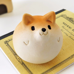 Shiba Ball 完美圓形柴犬鎮紙 1 第2張的照片