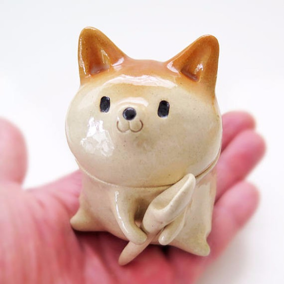 The sugar bowl of Shiba inu shape 2枚目の画像