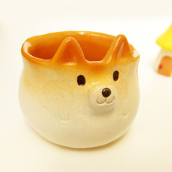 Shiba Inu 豐滿杯子小尺寸 Shiba Inu 陶器 第5張的照片