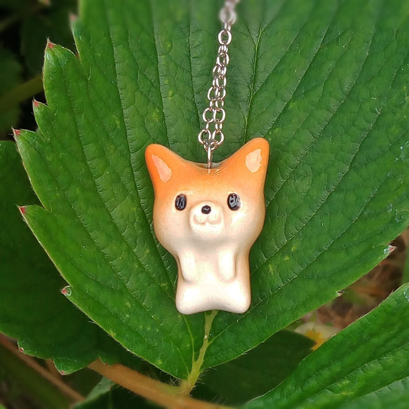 Shiba Inu 吊墜鏈/項鍊任何地方在一起！ 第2張的照片