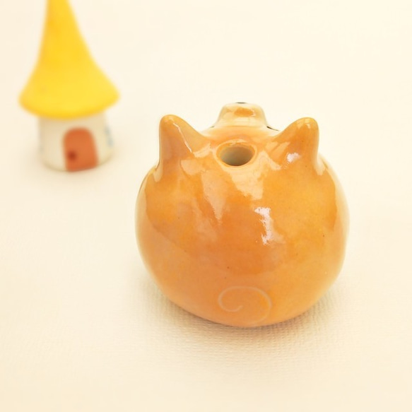 Shiba Inu 單一花瓶 Shiba 球和花 第4張的照片