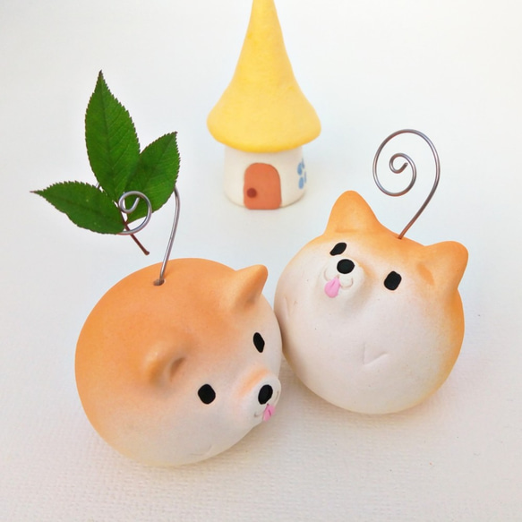 Shiba Tamashi Maru Shiba Inu備忘錄持有人3 Shiba Inui雕像 第7張的照片