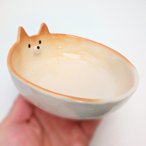 Shiba Inu Bowl D14配沙拉和燉菜Shiba Inu陶器 第4張的照片