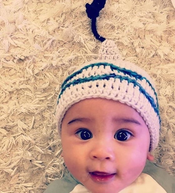 鯨魚尾和波點M尖帽 第2張的照片