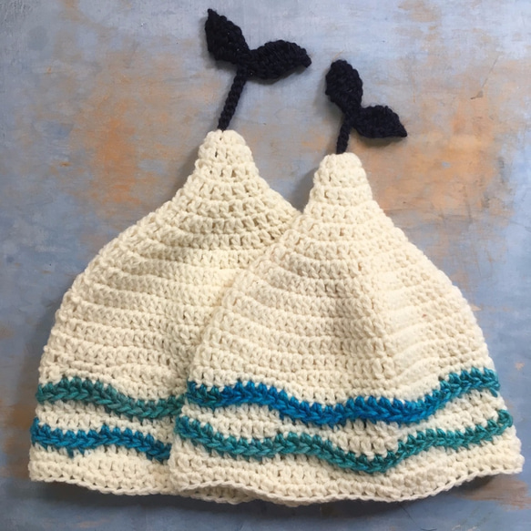 鯨魚尾和波點M尖帽 第4張的照片