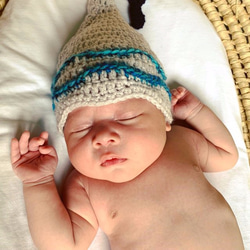 鯨魚尾和波點M尖帽 第10張的照片