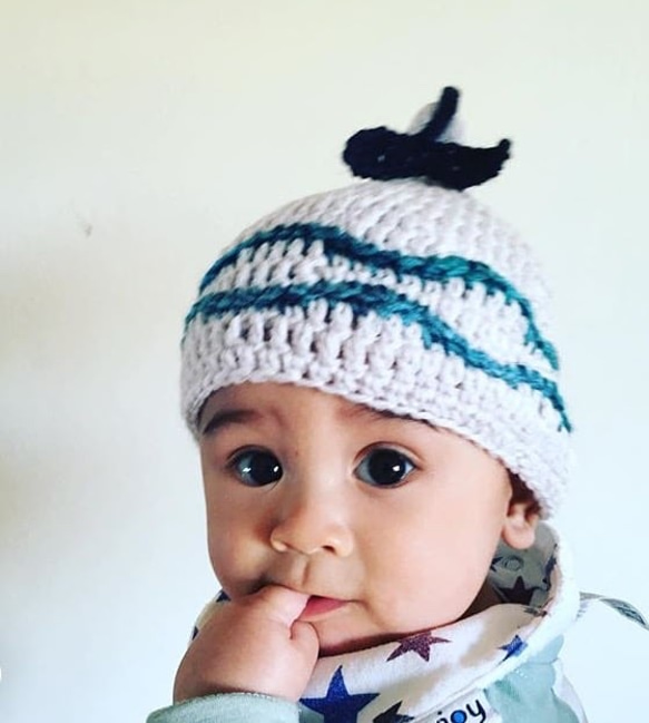 嬰兒出生SS新生兒帽子尖頭帽 第8張的照片