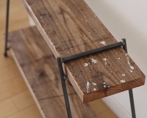 アイアンラック ハンドメイド 足場板 キッチンラック アイアンラック ハンドメイド 足場板 キッチンラック