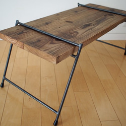 組み立てテーブル用鉄脚｜ＬＯＷダブル 4枚目の画像