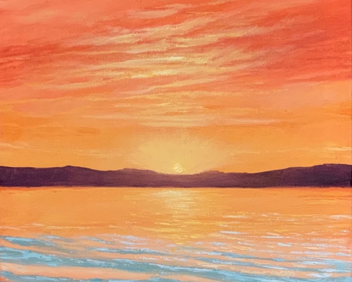 油絵 油彩 油彩画 絵 絵画 【紅葉の秋】 絵画 HR 通販