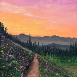 手描きの油絵作品》ヒマラヤ山脈マチャプチャレ 絵画 JO's art gallery