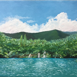 手描きの油絵作品》ヒマラヤ山脈マチャプチャレ 絵画 JO's art gallery