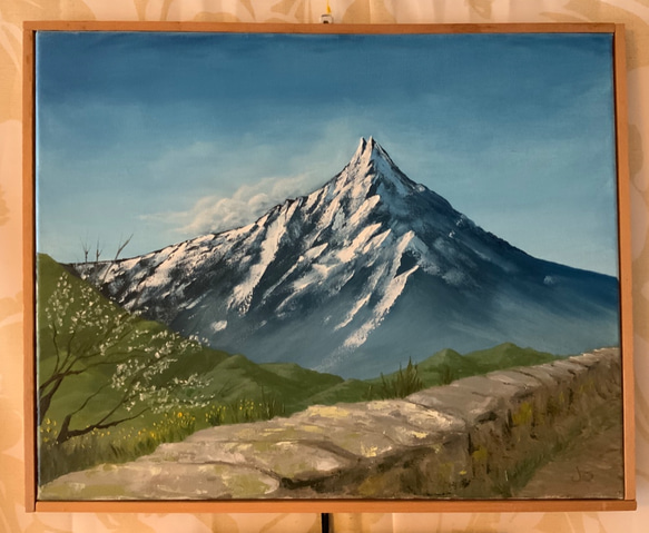 《手描きの油絵作品》ヒマラヤ山脈マチャプチャレ 1枚目の画像
