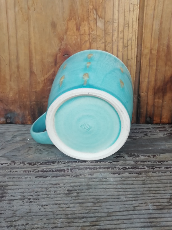 トルコブルードット　マグカップ（再販） 3枚目の画像