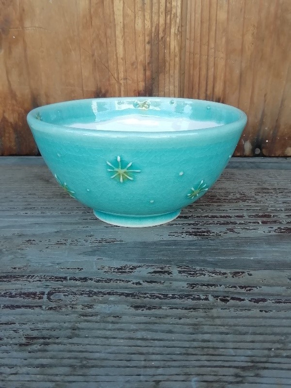 トルコブルー＊ 茶碗 茶碗・めし碗 陶工房百舌鳥 吉岡真紀子