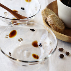 おうちカフェ「コーヒー豆小鉢」ナチュラル 北欧 可愛い シンプル 大人っぽい 贈り物 透明感 癒し 1枚目の画像