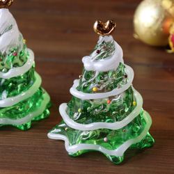 ガラスのクリスマスツリー（グリーン） その他置物 アトリエソラ 通販