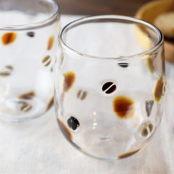 ナチュリラ掲載「コロンとしたコーヒー豆グラス」カフェタイム 可愛い贈り物 ベイクドカラー ナチュラル  coffee 11枚目の画像