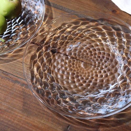 Fruttaのお皿」 スウェーデンクリスタルガラス 透明 クリア 煌めき 和