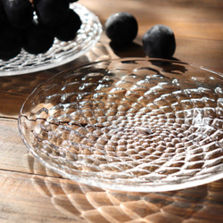 「Fruttaのお皿」 スウェーデンクリスタルガラス 透明 クリア 煌めき 和モダン ガラス おもてなし 上品 6枚目の画像
