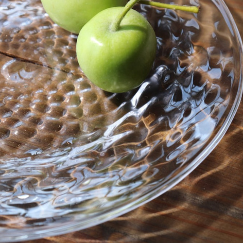 Fruttaのお皿」 スウェーデンクリスタルガラス 透明 クリア 煌めき 和