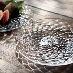 「Fruttaのお皿」 スウェーデンクリスタルガラス 透明 クリア 煌めき 和モダン ガラス おもてなし 上品 10枚目の画像