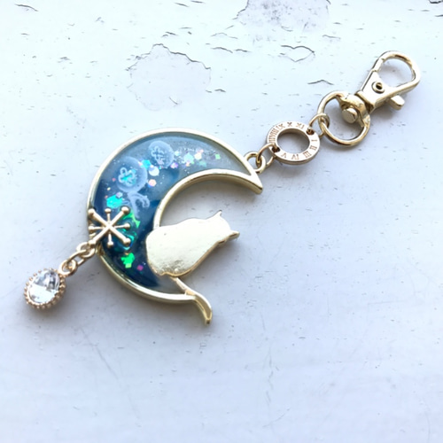 cat ハンドメイド・手芸 ローズベールとちいさな猫のバッグチャーム