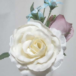 ブルースター,アネモネ,バラのラウンドブーケセール中♪ウェディングブーケ♪生花みたいに綺麗な造花です♪高品質なのに安い 9枚目の画像