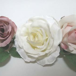 スモーキーピンクの高品質なラウンドブーケ♪セール中♪ウェディングブーケ♪生花みたいに綺麗な造花です♪高品質なのに安い 10枚目の画像