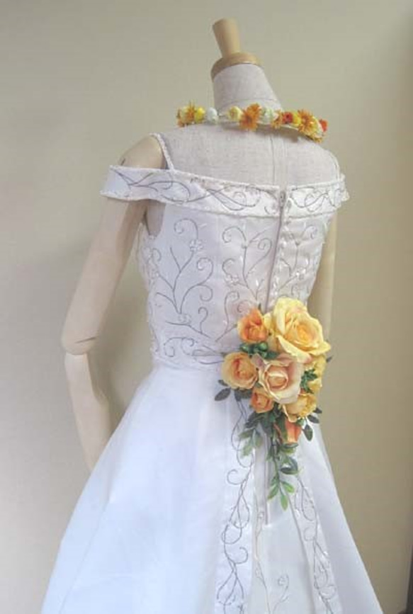 エレガントなドレスコサージュ♪ウェディングドレスに♪生花みたいに綺麗な造花です♪高品質なのに安い 10枚目の画像
