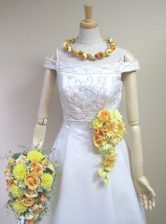 エレガントなドレスコサージュ♪ウェディングドレスに♪生花みたいに綺麗な造花です♪高品質なのに安い 7枚目の画像