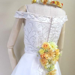 エレガントなドレスコサージュ♪ウェディングドレスに♪生花みたいに綺麗な造花です♪高品質なのに安い 8枚目の画像