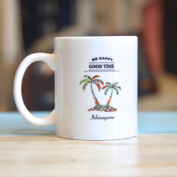 マグカップ コーヒーカップ ハワイ サーフ 海 アウトドア 【Palm】 2枚目の画像