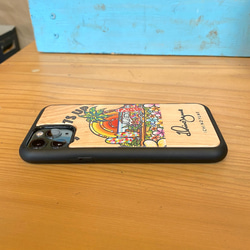 【 ポイント5倍】iPhone ウッドケース ウッドカバー スマホカバー ハワイ ハワイアン おしゃれ かわいい 人気 3枚目の画像