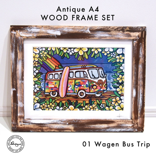 イラストアート 木製フレーム付き ハワイ 家族 楽天市場】絵画 アート 絵 ハワイ A4 インテリア マットフレーム