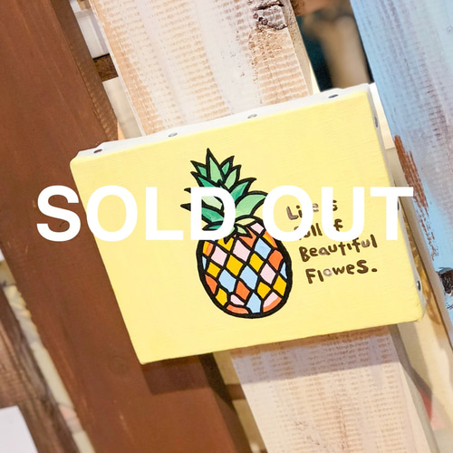 Pineapple F0号 (180×140 mm) / Artist ICHI / 原画 絵 アート