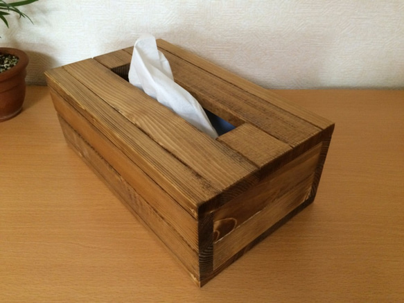 木製ティッシュボックス 1枚目の画像