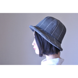 Grey Check Hat 2枚目の画像