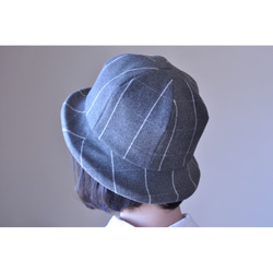 Grey Check Hat 4枚目の画像