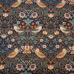 ★USAコットン★ウィリアムモリスのいちご泥棒柄★　布地　生地　modafabrics　ウィリアムモリス　 2枚目の画像