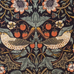 ★USAコットン★ウィリアムモリスのいちご泥棒柄★　布地　生地　modafabrics　ウィリアムモリス　 3枚目の画像