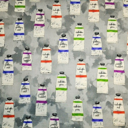 ★USAコットン★絵の具柄★　布地　生地　INK&ARROW 2枚目の画像