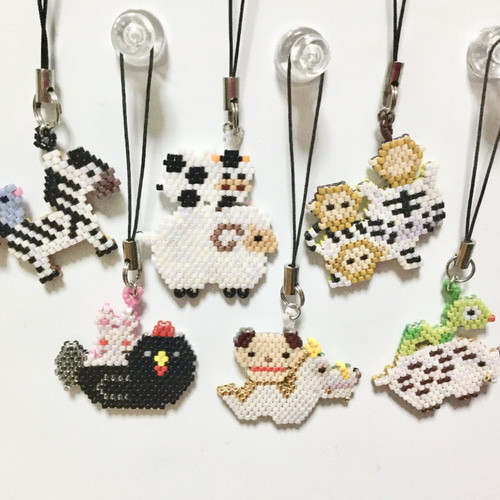 逆さ干支 亥と巳ストラップ 携帯ストラップ ひろちゃん工房 通販