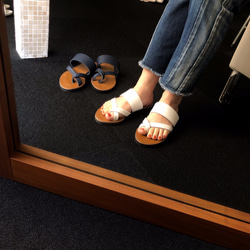 [2021Summer!] re-born sandals ver.white /フラットサンダル＊ホワイト 6枚目の画像